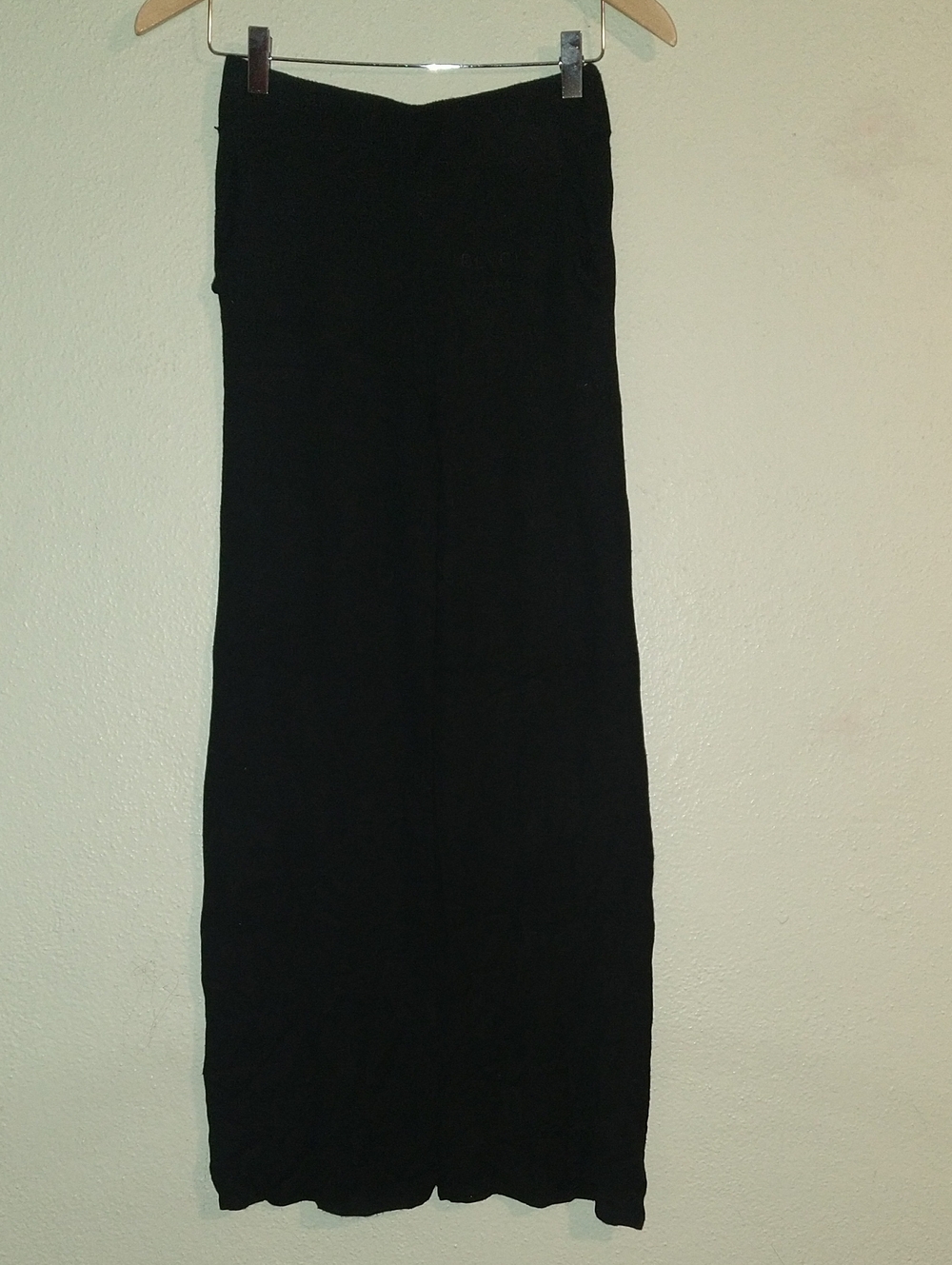 Blvck Paris wide leg knit black pants w pockets lightweight S